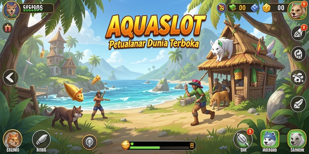 Gameplay AQUASLOT yang menarik dengan dunia terbuka yang luas.