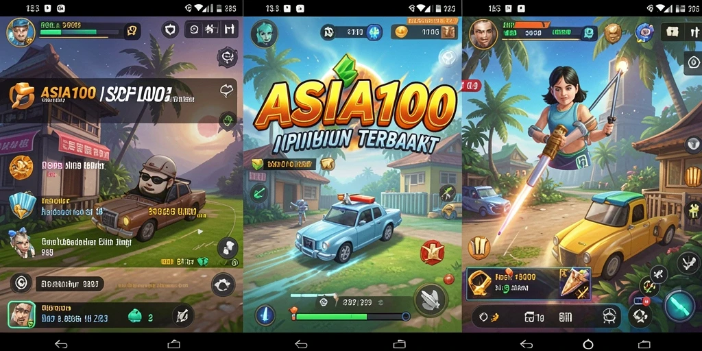 Tampilan antarmuka utama ASIA100 yang intuitif dan menarik.