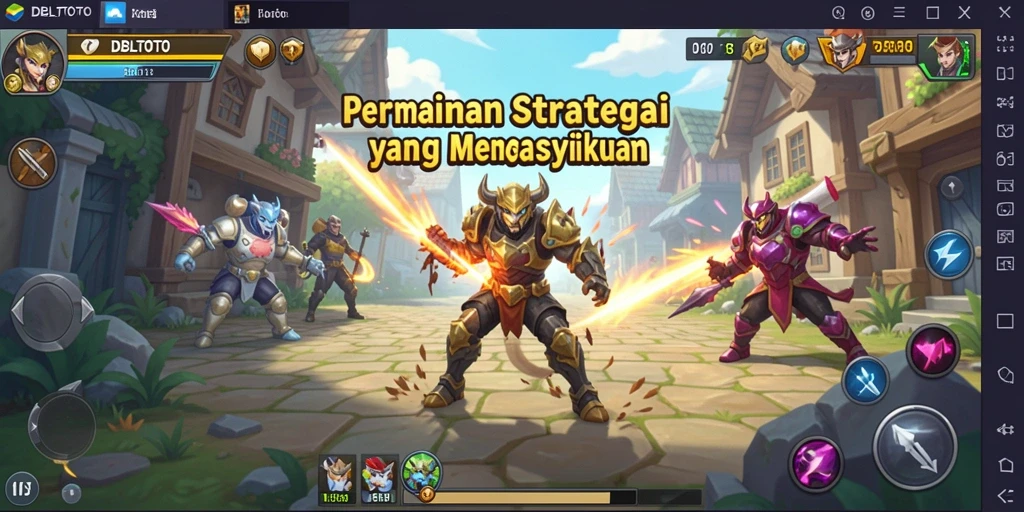 Tampilan gameplay menarik dari DBLTOTO yang menunjukkan aksi strategis.