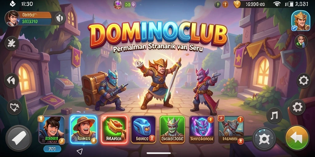 Tampilan gameplay seru dan strategi yang mendebarkan di DOMINOCLUB.