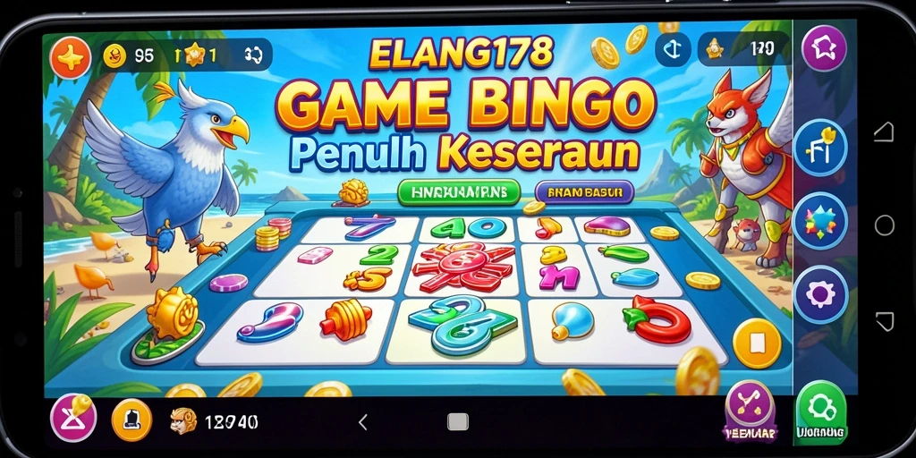 Tampilan gameplay Bingo yang mengasyikkan dalam ELANG178.