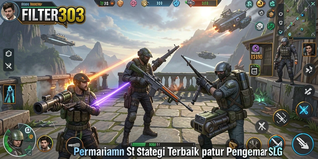 Tampilan gameplay FILTER303 yang menawan dan strategis.