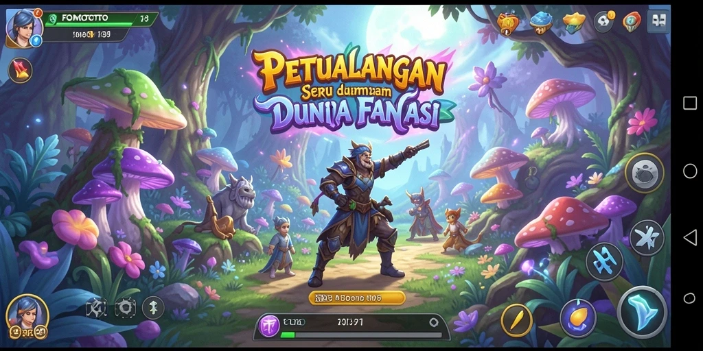 Gameplay FOMOTOTO dengan grafis memukau dan petualangan seru.