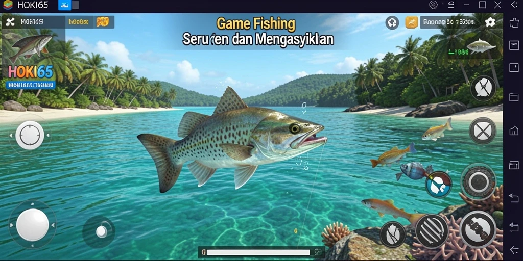 Gameplay menarik dengan berbagai jenis ikan yang bisa ditangkap.