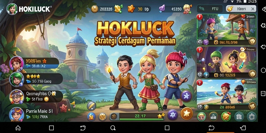 Tampilan gameplay yang mendebarkan dengan taktik pemenang.