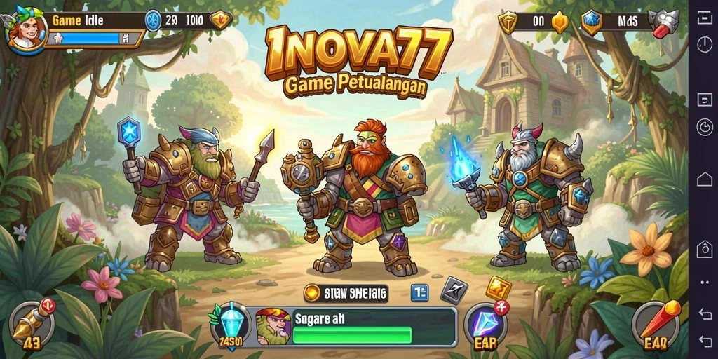 Menampilkan gameplay menawan dari INOVA77 dengan mekanisme Idle yang menarik.