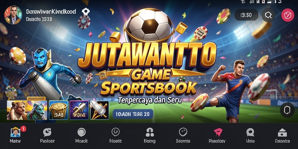 Tampilan antarmuka pengguna <strong>JUTAWANTOTO</strong> yang menarik dan mudah digunakan.