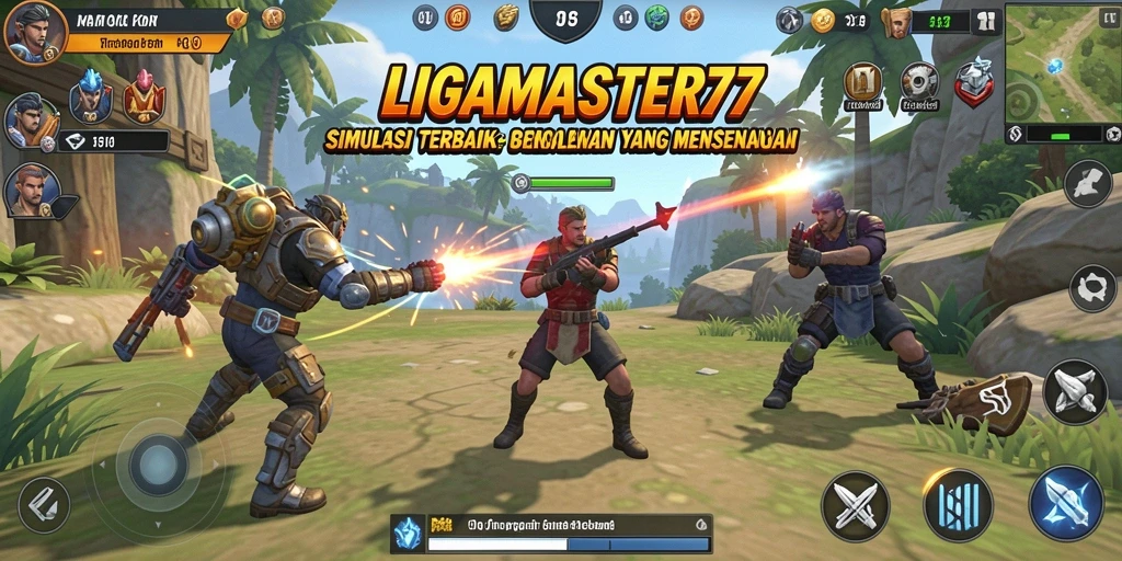 Tangkapan layar dari gameplay LIGAMASTER77 yang menampilkan simulasi mendalam.