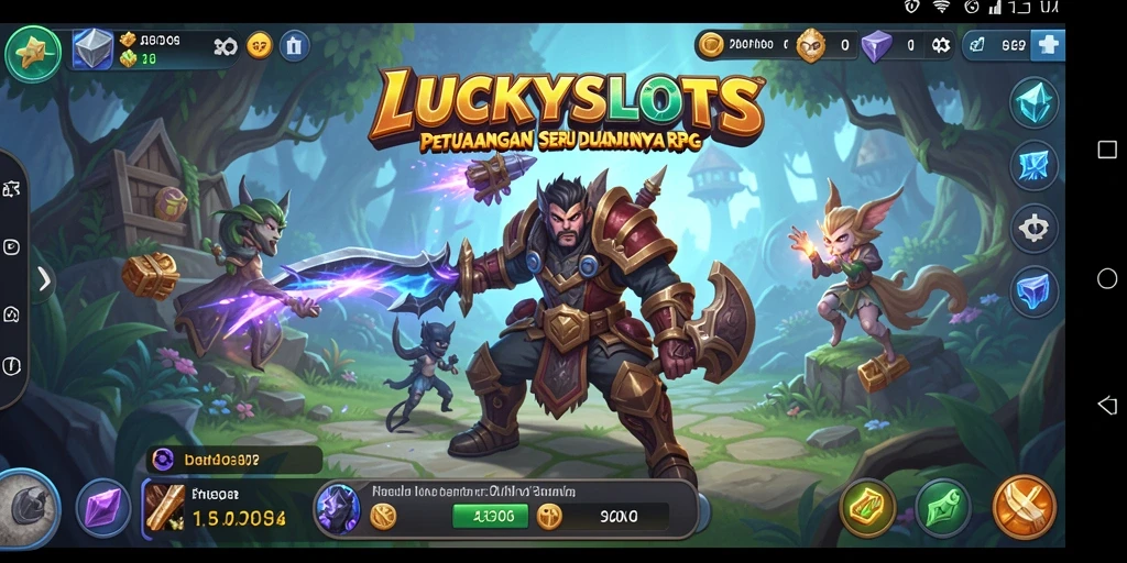 Tampilan menarik dari gameplay LUCKYSLOTS dengan karakter yang beraksi.