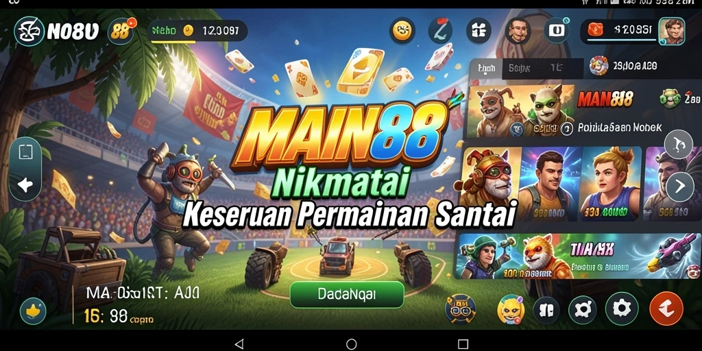 Screenshot menunjukkan gameplay santai dari MAIN88 yang menyenangkan.