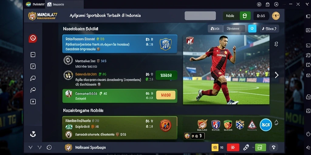 Tampilan gameplay Sportsbook MANDALA77 yang interaktif dan menarik.