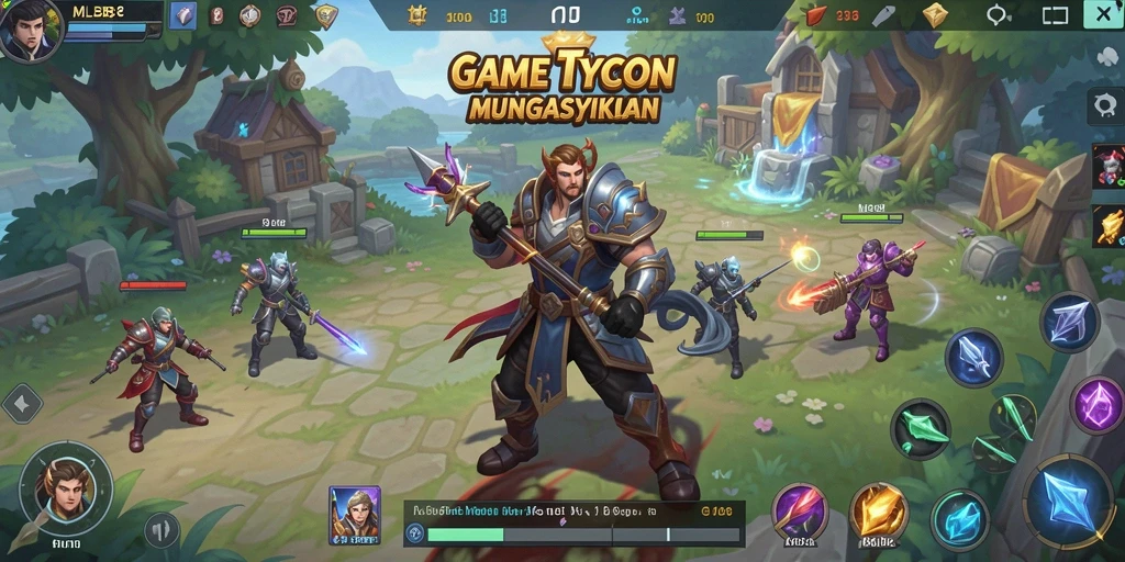 Screenshot gameplay MLBB8 yang menunjukkan suasana bisnis yang menantang.