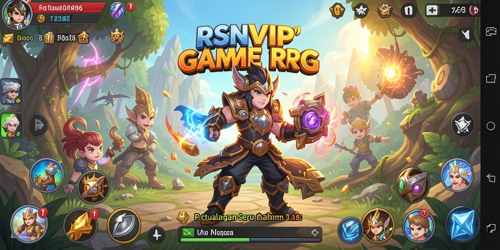 Gameplay RPG menarik di RSNVIP6 yang menunjukkan pertarungan karakter.