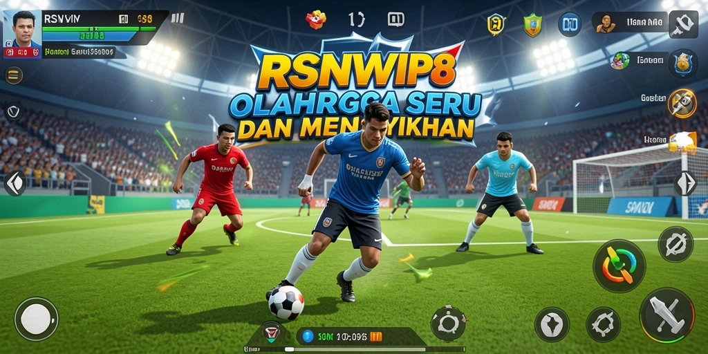 Tangkapan layar gameplay RSNVIP8 yang menampilkan aksi olahraga mendebarkan.