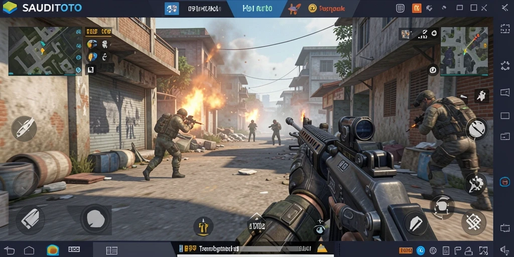 Tampilan gameplay menyinari aksi mendebarkan di SAUDITOTO.