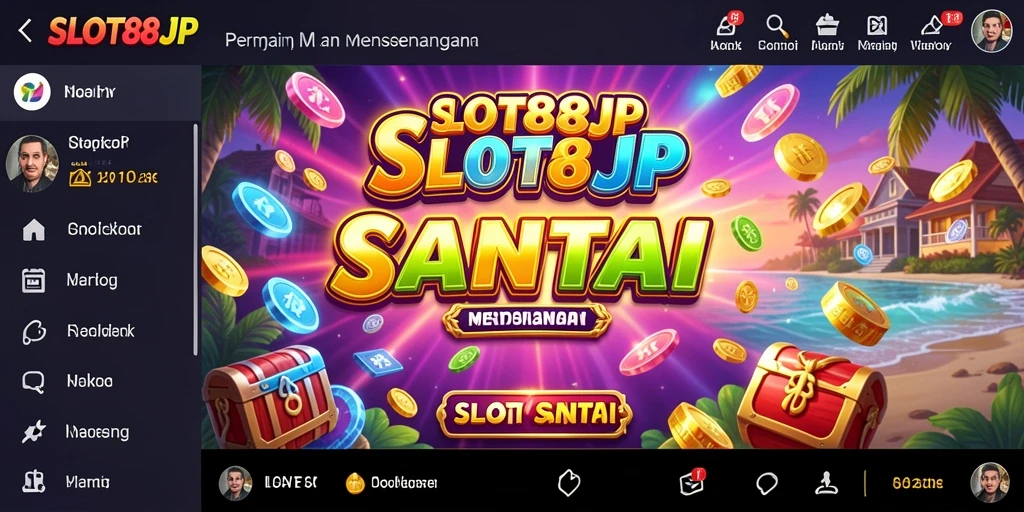 Screenshot utama SLOT88JP menampilkan gameplay yang seru dan interaktif.